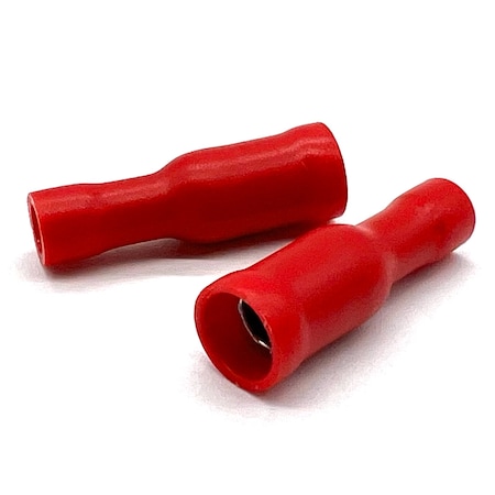 Boltsandnuts.Com Bullet Terminal, 18 AWG, 600 V, PVC, Vinyl Insulated, Red, 500 PK EL-2218-FBULLET-VR-500